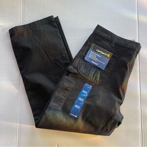 Carhartt Men’s Black Work Jeans - Durable Utility Style. Relaxed Fit 42x32